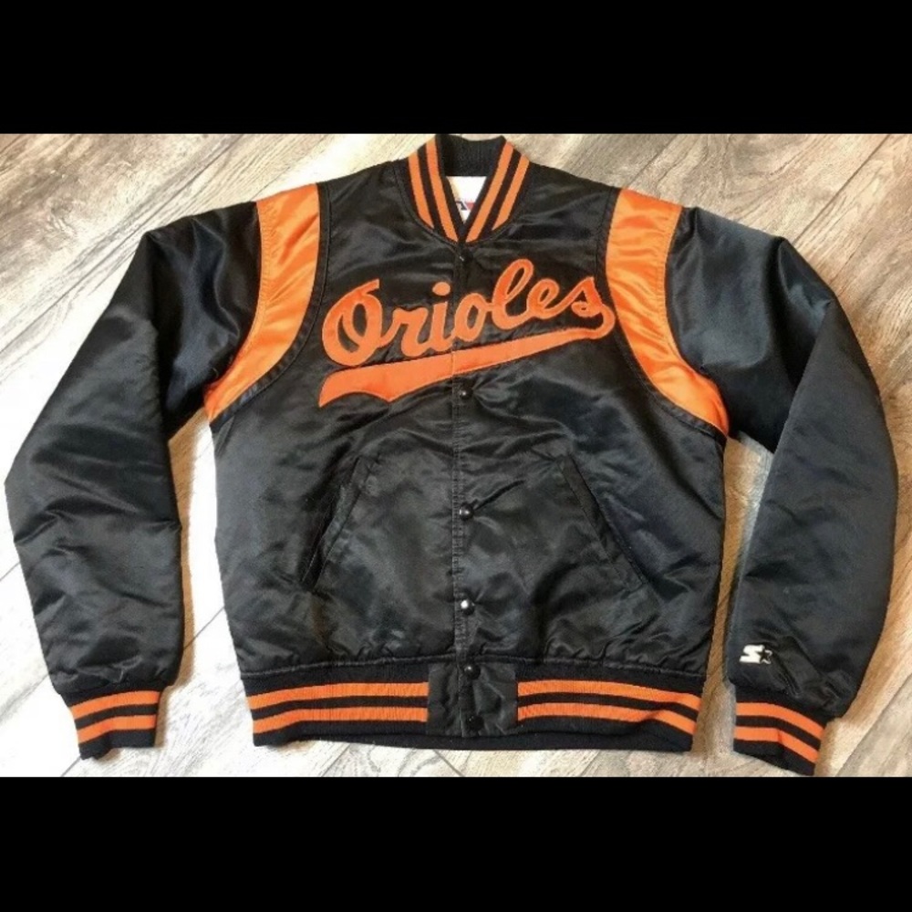 Vintage Orioles Satin Starter Jacket Men's Medium